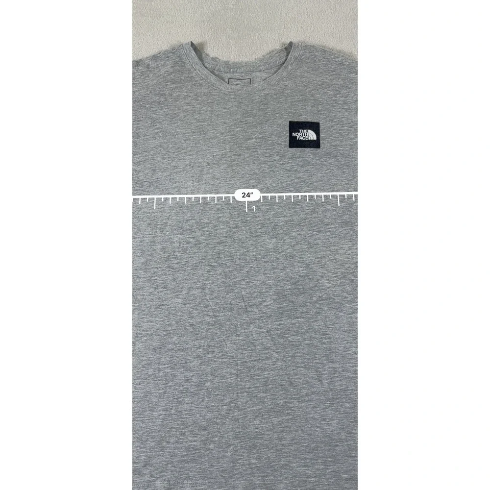 The North Face Men's XL Gray Box Logo Graphic T‎ Shirt Outdoor Streetwear Tee